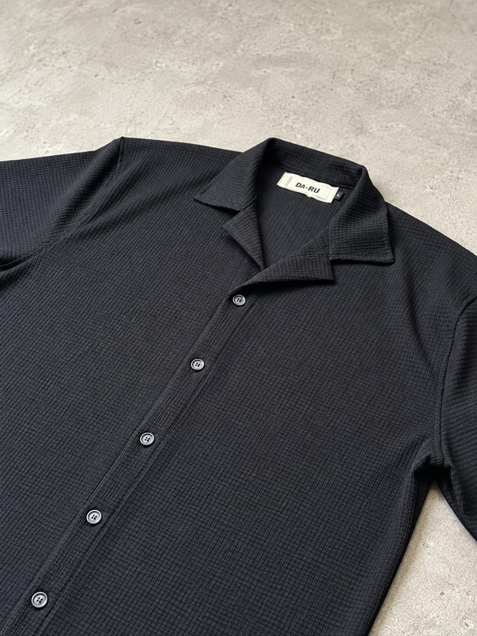 Camisa tejida de lino inflado